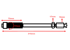 Saking Flat Button Packer( 16~18mm) dimension diagram